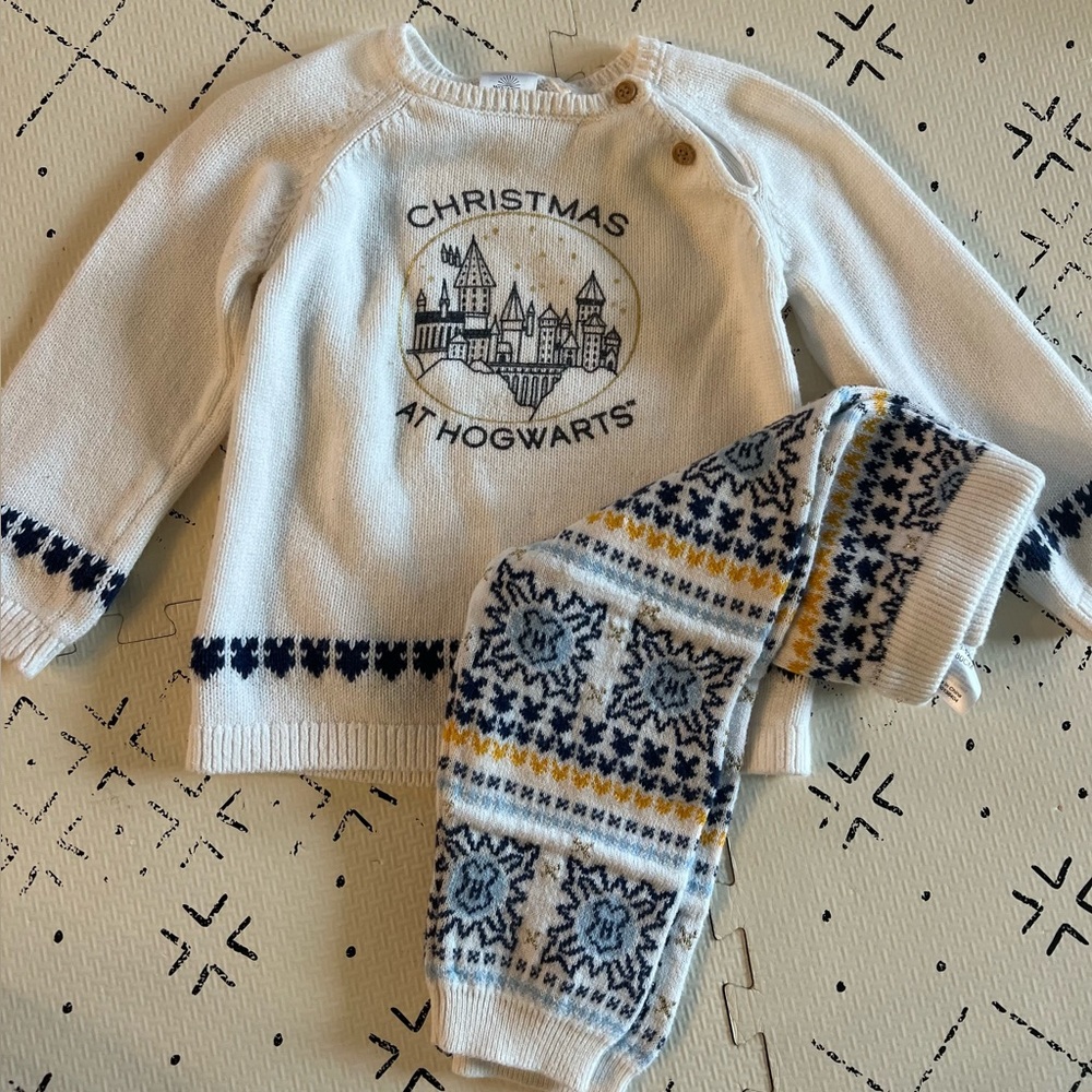 Christmas at Hogwarts Baby Set
